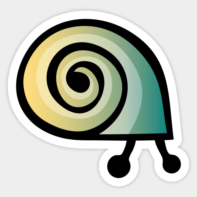 Snail Home II Sticker by majoihart